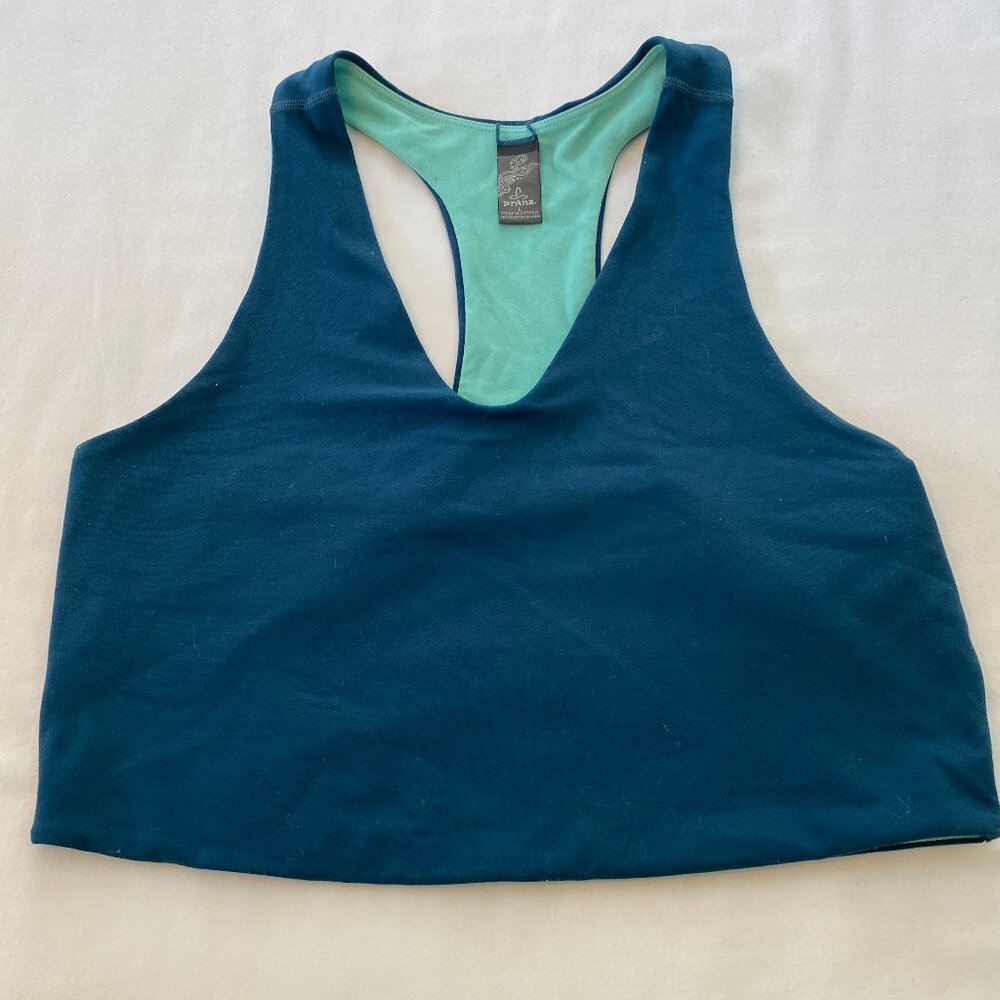 Prana Racer Back Reversible Crop Top/Sports Bra